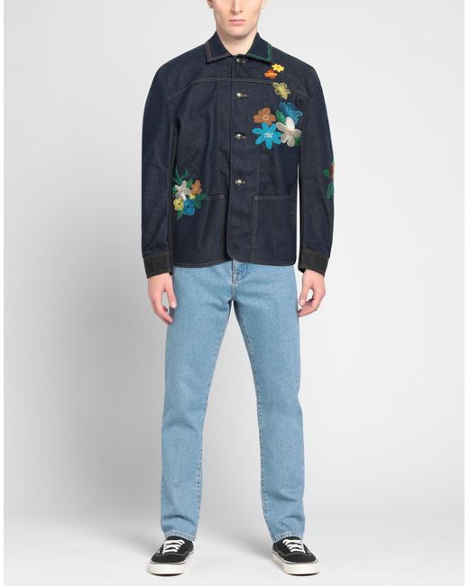 ANDERSSON BELL Blue Denim Outerwear for men