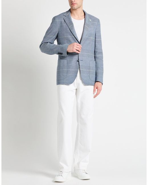 Lardini Blue Blazer for men