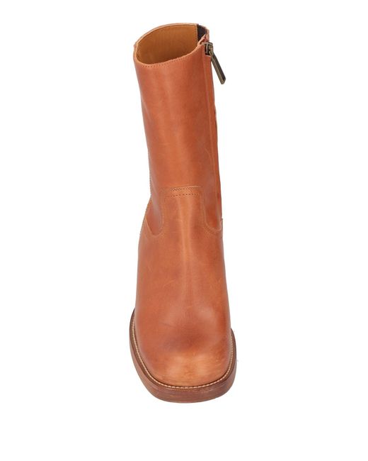 DSquared² Brown Tan Boot Cow Leather for men