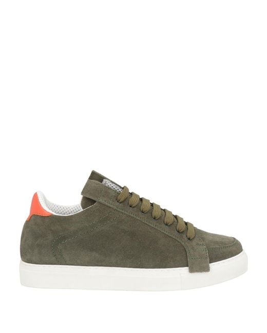 Kris Van Assche Green Military Sneakers Leather for men
