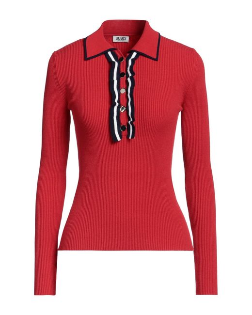 Liu Jo Red Sweater Viscose, Polyester