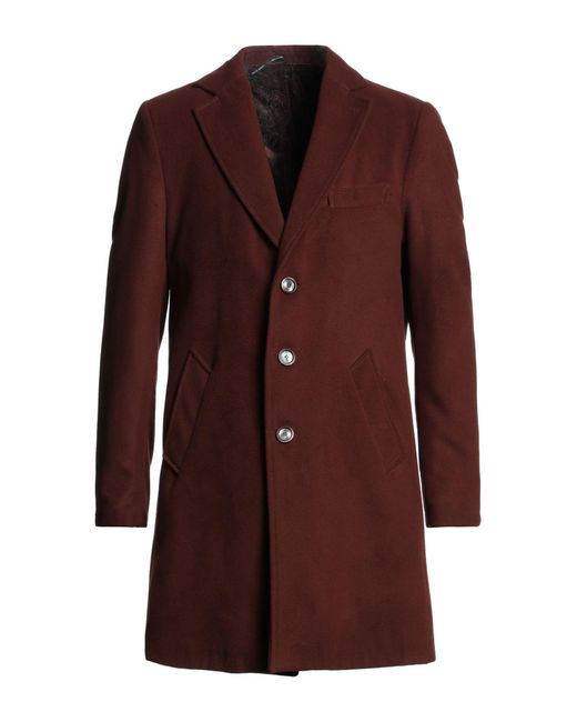 0/zero Construction Brown Coat for men