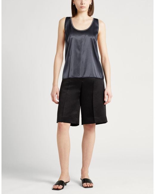 Peserico Black Top Silk, Elastane