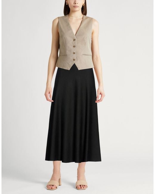 Gentry Portofino Black Midi Skirt