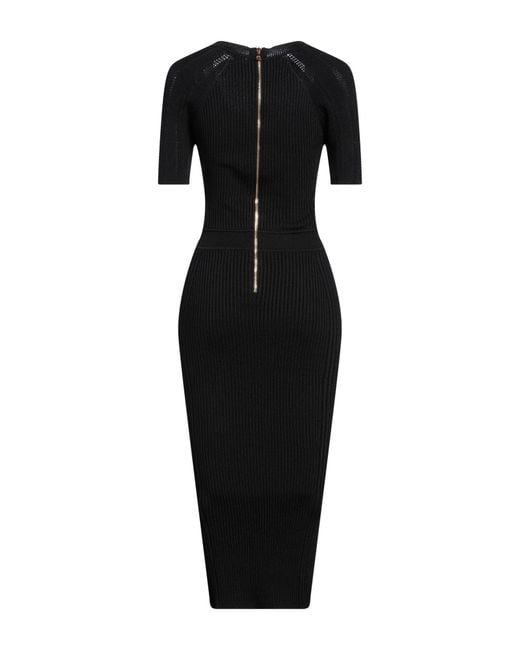 Balmain Black Midi Dress