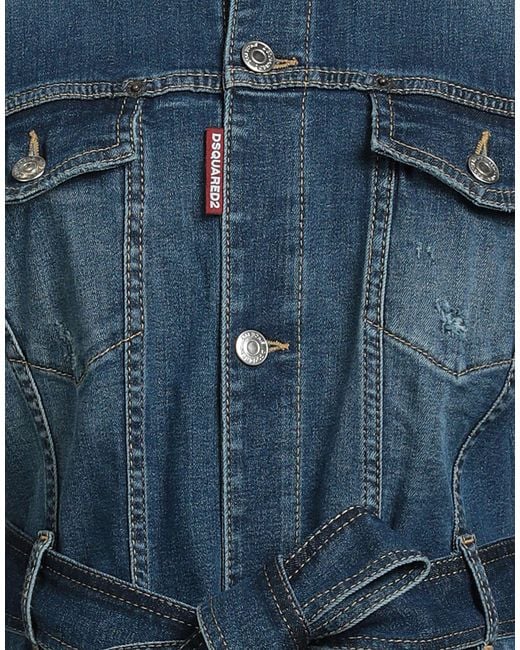 DSquared² Blue Denim Outerwear