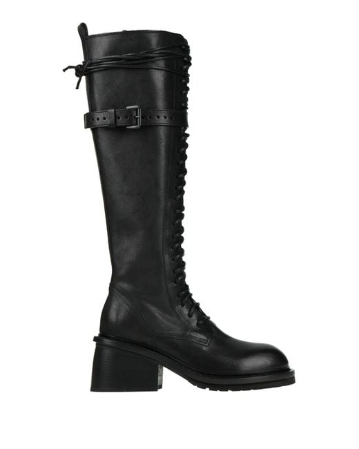 Ann Demeulemeester Black Boot Leather