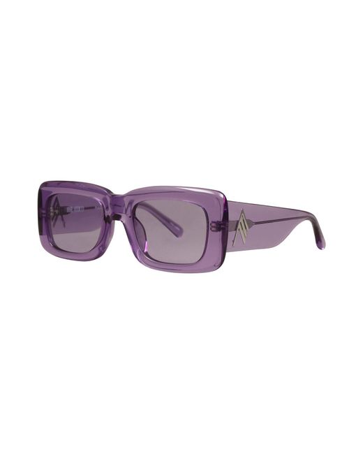The Attico x Linda Farrow Purple Sunglasses