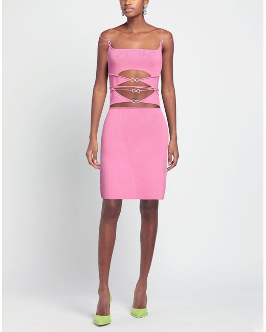 Mach & Mach Pink Mini Dress