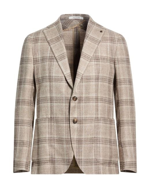 Tagliatore Natural Blazer Virgin Wool, Silk, Linen for men
