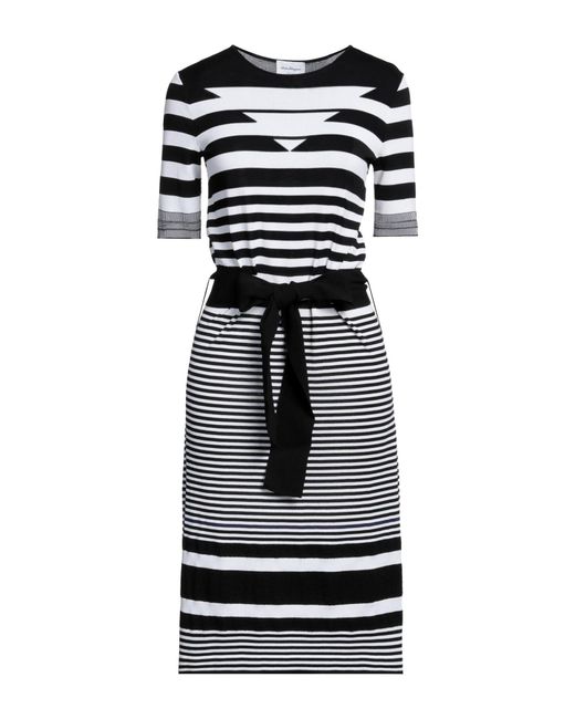 Ferragamo Black Midi Dress