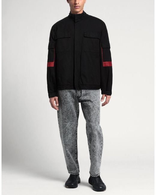 44 Label Group Black Jacket Cotton for men