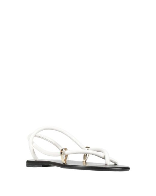 Bandoni White Thong Sandal
