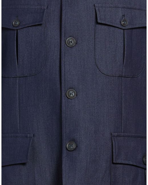 MULISH Blue Midnight Jacket Polyester, Viscose, Elastane for men