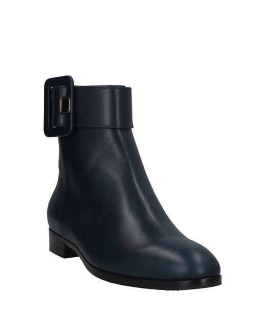 Sergio Rossi Blue Ankle Boots