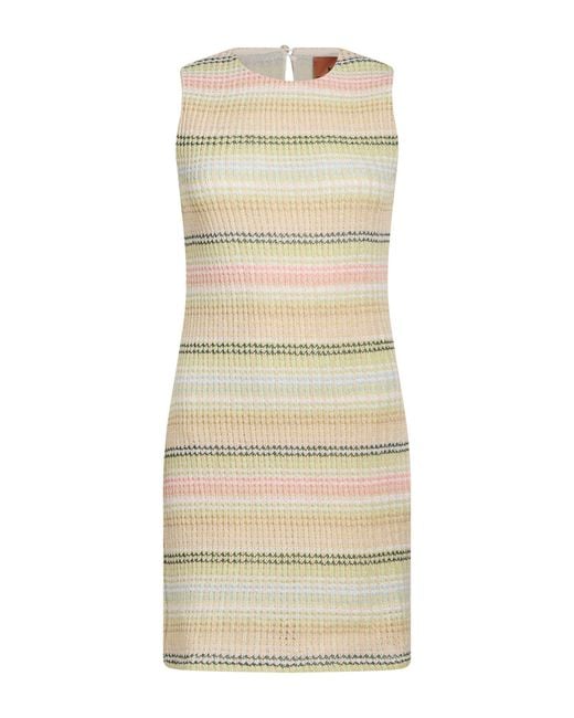 Missoni Natural Light Mini Dress Cotton, Modacrylic, Polyamide, Polyester