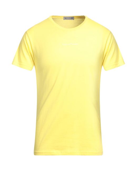 Grey Daniele Alessandrini Yellow T-shirt for men