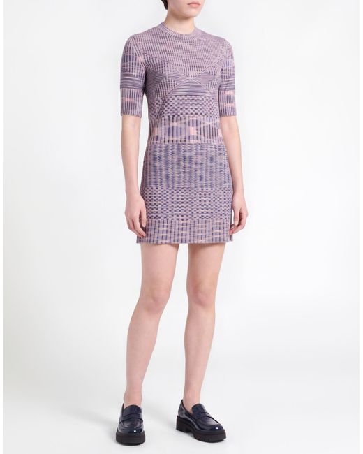 Missoni Purple Mini Dress Wool