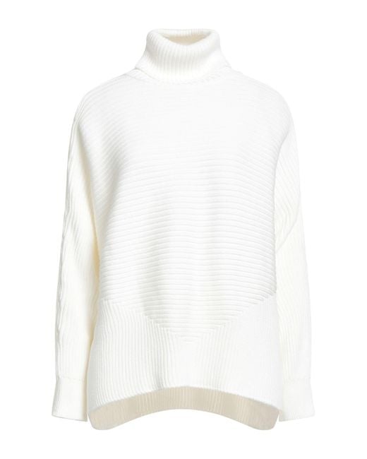 Barbour White Turtleneck