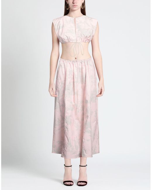 Philosophy Di Lorenzo Serafini Pink Maxi Dress