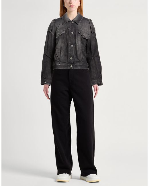 High Black Denim Outerwear