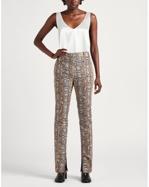 Pinko White Ivory Top Silk, Elastane