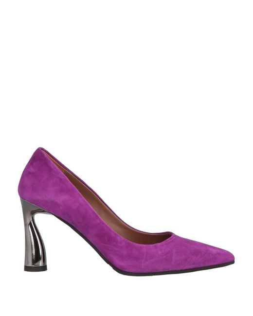 Evaluna Purple Pumps Leather