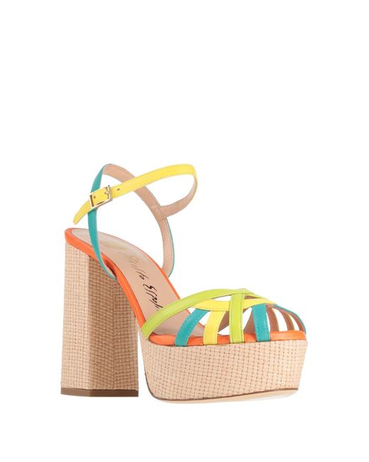 Ernesto Esposito Metallic Sandals