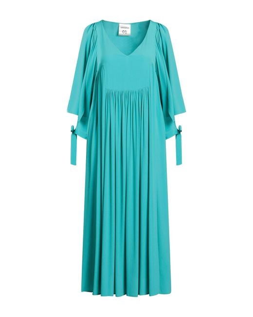 Semicouture Blue Midi Dress