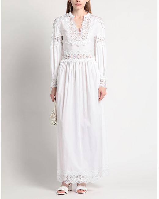 Alberta Ferretti White Maxi Dress