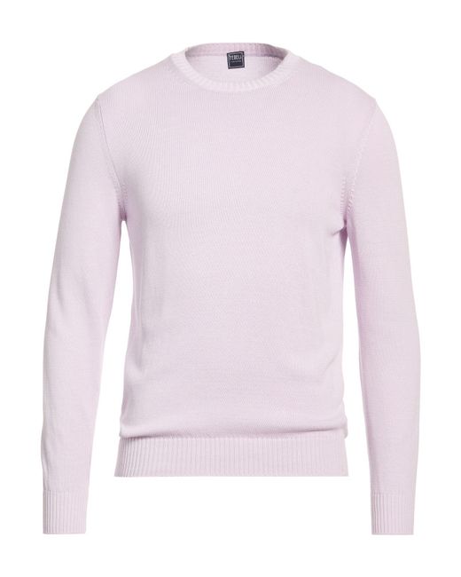 Fedeli Pink Sweaters for men
