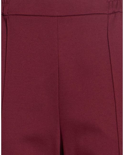 MEIMEIJ Red Pants Viscose, Polyamide, Elastane, Acetate