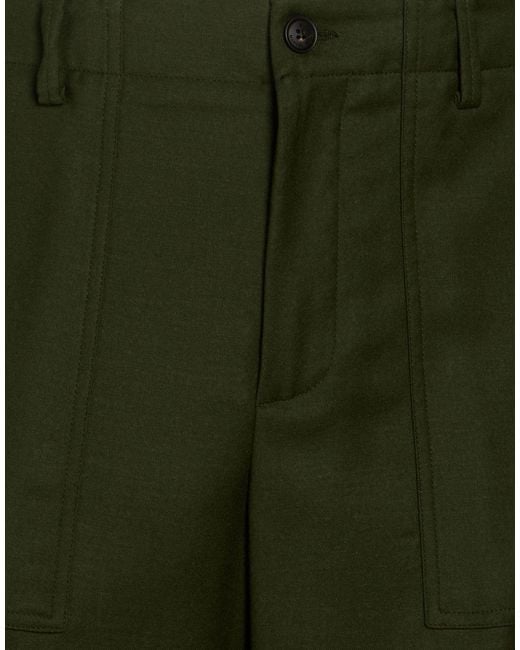 Manuel Ritz Green Pants Virgin Wool, Elastane for men
