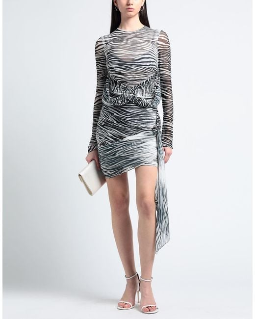 The Attico Gray Mini Dress