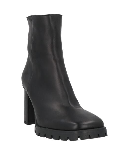 Lorenzo Mari Black Ankle Boots