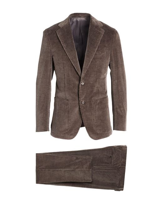 Caruso Anzug in Brown für Herren