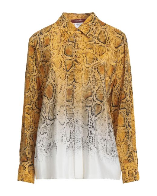 Max Mara Women's Metallic Shirt Silk