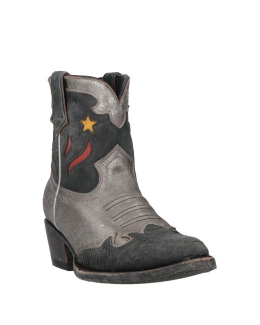 Ash Gray Ankle Boots