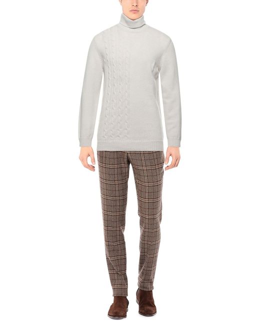 Alpha Studio White Turtleneck for men