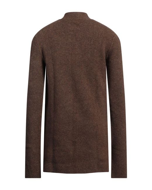 Rick Owens Brown Turtleneck Alpaca Wool, Polyamide, Wool, Elastane for men