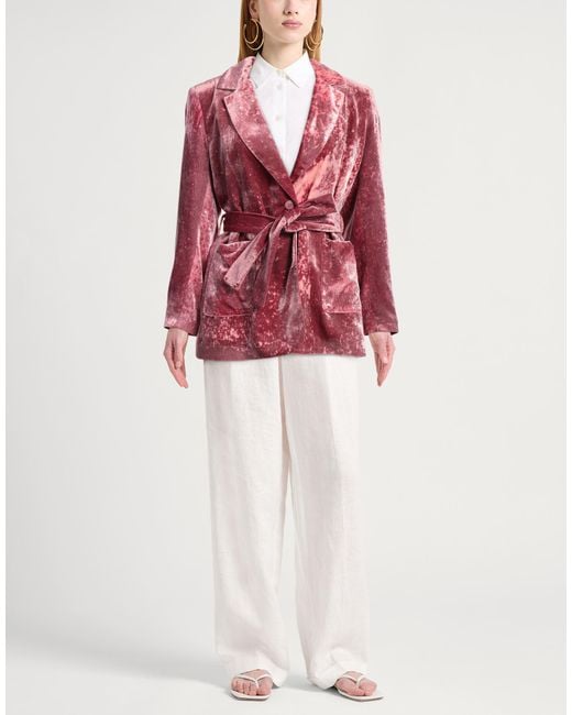 Manila Grace Red Blazer