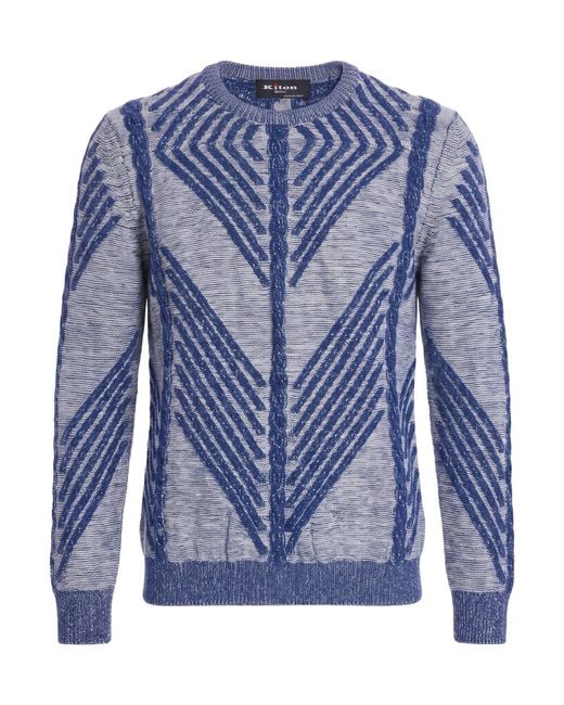 Kiton Blue Jumper for men