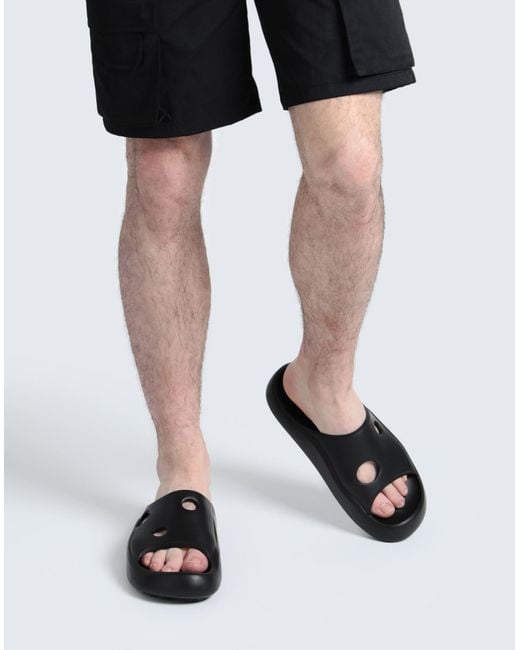 Off-White (オフ ホワイト) METEOR RUBBER SLIDER OFF-WHITE Meteor Rubber Slides Black (FW22) Men's