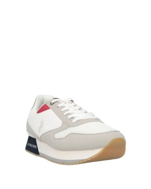 U.S. POLO ASSN. White Trainers for men