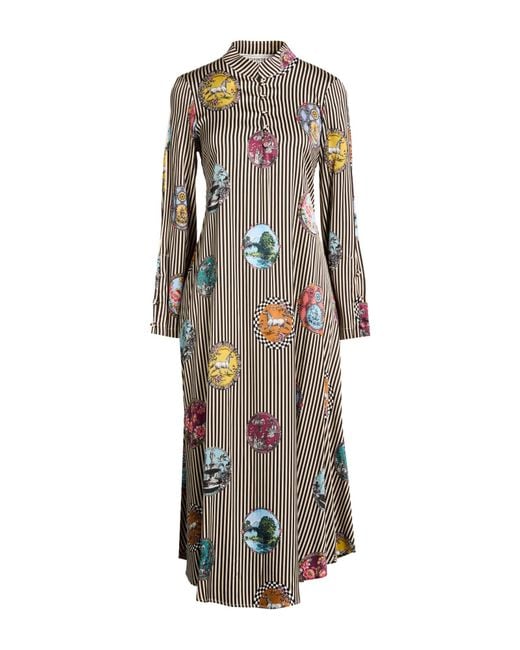 Shirtaporter Gray Midi Dress