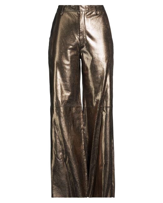 Forte_forte Metallic Pants Leather