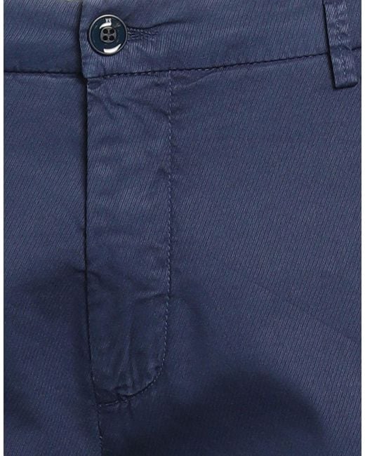Yan Simmon Blue Pants Cotton, Elastane for men