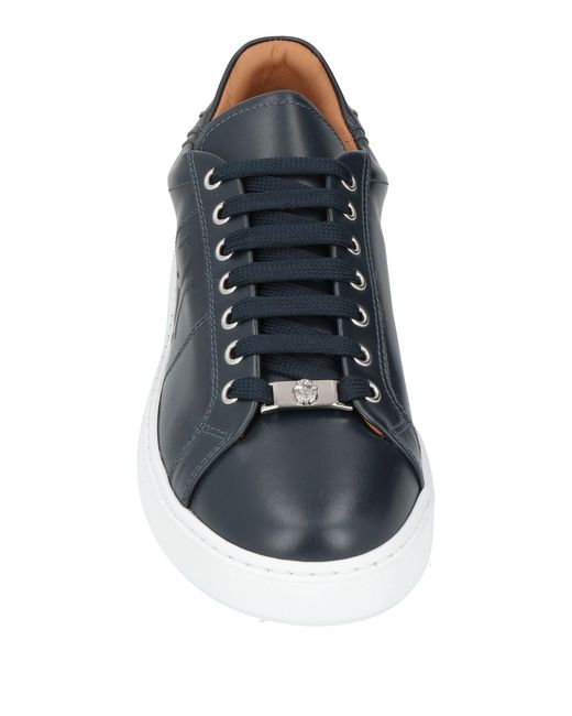 Billionaire Blue Sneakers Leather for men