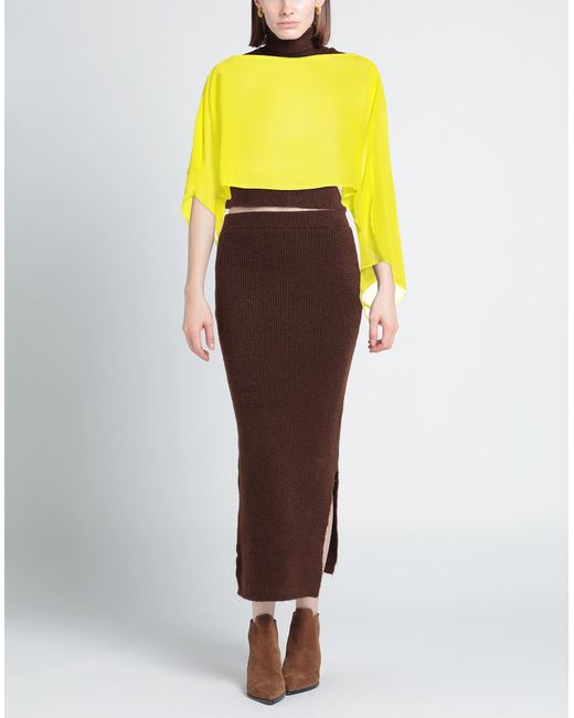 Poncho SIMONA CORSELLINI de color Yellow