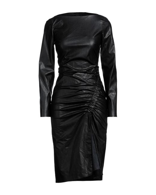 Suoli Black Midi Dress